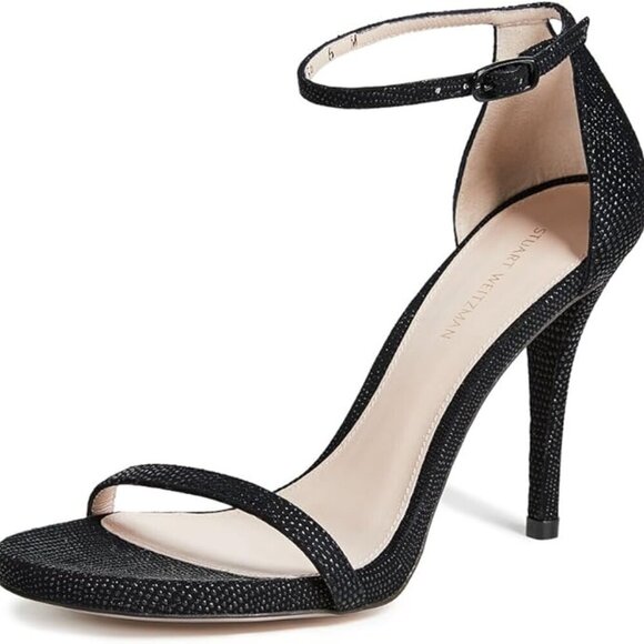 Stuart Weitzman Textured Nudist Dress Sandals Size 10.5 EUC - Picture 1 of 7